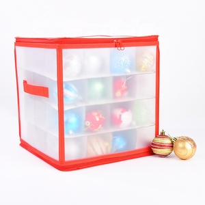 Xmas Trang Trí Có Thể Tháo Rời Phân Vùng Bin Giáng Sinh Bóng Hộp Lưu Trữ Với Bộ Chia 64 Gird Đồ Trang Trí Giáng Sinh Lưu Trữ Boxeses - Product Image 1