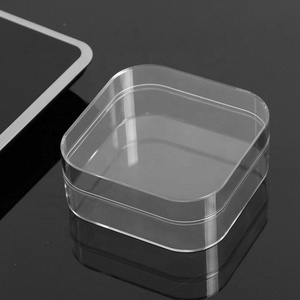 Small clear plastic rectangular boxes 1g saffron box