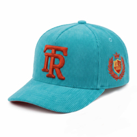 Casquette de baseball structurée à 5 panneaux ToughRhino Automne Hiver avec broderie 3D en relief, profil haut, fermeture snapback, unisexe