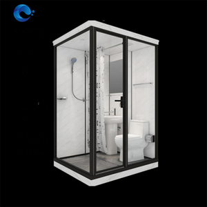 MESA petites unités de salle de bain modernes tout en un toilettes préfabriquées salle de <span class=keywords><strong>douche</strong></span> avec rideau de séparation - Product Image 6