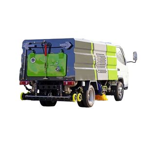 Chine Prix <span class=keywords><strong>pas</strong></span> <span class=keywords><strong>cher</strong></span> Tangjun 3.5m ³ 3500L 1000gallons 6 roues 4x2 diesel camion balayeuse de route à vendre - Product Image 4