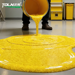 Vernice Epossidica Bicomponente a Base d'<span class=keywords><strong>Acqua</strong></span> con Sabbia Colorata Autolivellante per Pavimenti, Rivestimento Liquido <span class=keywords><strong>Spray</strong></span> per Garage e Fabbriche - Product Image 1