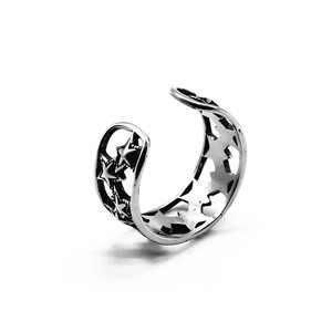 yunnique Star Shaped <b>Open</b> Toe <b>Ring</b> Titanium Steel Childrens Jewelry Gift Fashion <b>Ring</b> - Product Image 2
