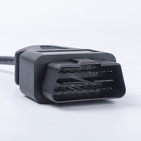 Cable OBD2 de 16 pines macho a 2 DB9 y OBD de 16 pines hembra