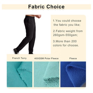Vente en gros de pantalons de survêtement pour hommes 100% coton personnalisés surdimensionnés en détresse jambe large Baggy Jogging pantalons de survêtement taille moyenne Style décontracté - Product Image 2