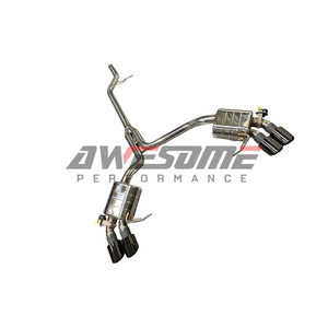 Hochwertige Edelstahl 304 1,5mm Dicke Polierte Auspuffklappen Porsche Macan 95B 2.0T Steuerbare Schalldämpfer Sport Catback Auspuffanlage - Product Image 6