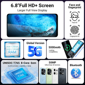 6.8 "5G LTE สมาร์ทโฟน2.3GHz OCTA core Android <span class=keywords><strong>15</strong></span> PD 20W ชาร์จเร็ว AC Wi Fi 8GB 128GB 256 fingergb 5g - Product Image 5
