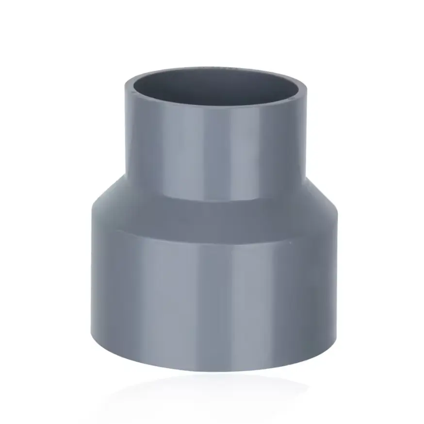 Nhựa màu xám uPVC giảm thẳng 25mm đến 15mm giảm khớp đầu lớn và nhỏ cho phụ kiện đường ống cấp nước
