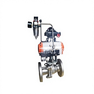 Válvula de Bola Neumática Flotante Q641F-16P, Tipo Interruptor Industrial DN125, Acero Inoxidable, Sello Suave Tipo O, Aplicaciones de Agua y Alimentos - Product Image 1