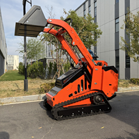 Pengiriman Gratis Mini Skid Steer Loader EPA Euro 5 CE Hydraulic Compact Track Loader untuk Pertanian dan Konstruksi