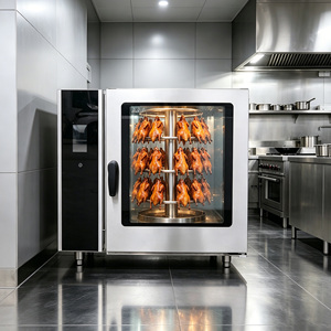 <span class=keywords><strong>Horno</strong></span> Eléctrico Rotatorio de Acero Inoxidable de Alta Capacidad para Asar Pollos, Apto para Restaurantes, Máquina Asadora de Pollos - Product Image 5