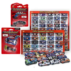Hot Selling Groothandel 1:64 Racing Pull Back Mini Metalen Voertuigen Model Set Wielen Kids Auto Diecast Speelgoed Voor Kinderen