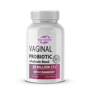 โปรไบโอติกส์สำหรับช่องคลอด OEM/ODM ยอดขายดี 50 พันล้าน CFU เพื่อสุขภาพช่องคลอดและปรับสมดุลค่า pH สำหรับผู้หญิง ช่วยปรับสมดุลกลิ่นและยีสต์ในช่องคลอด - Product Image 1