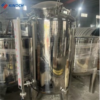 Réservoir conique scellé en acier inoxydable sanitaire 304/316L pour le stockage d'azote liquide, de bière, de café, de vin, d'eau, et comme cuve de fermentation, et comme cuve de fermentation sous pression