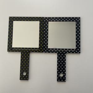 심플하고 세련된 휴대용 클래식 회전식 사각 플라스틱 데스크탑 화장 거울 접이식 개인 맞춤형 - Product Image 3