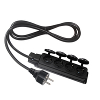 Câble d'alimentation électrique AC VDE rond CEE 77 européen, connecteur de prise mâle vers femelle, rallonge Schuko de type F à 3 broches