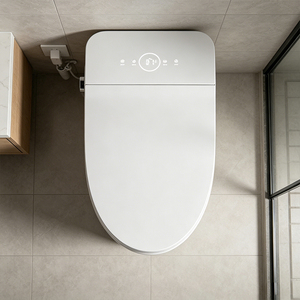 Inodoro Inteligente de Lujo Blanco Puro con Bidé, Totalmente Automático, Pantalla Digital, Iluminación Ambiental, S-trap Incluido, Ideal para Villas y Proyectos Hoteleros - Product Image 2