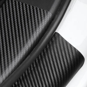 ENSEMBLE personnalisé 3D Logo <span class=keywords><strong>seuil</strong></span> <span class=keywords><strong>de</strong></span> <span class=keywords><strong>porte</strong></span> <span class=keywords><strong>de</strong></span> voiture en Fiber <span class=keywords><strong>de</strong></span> carbone autocollant <span class=keywords><strong>seuil</strong></span> côté anti-rayures Film étanche 60CM 40CM - Product Image 5