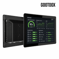 Gootoox PC Industrial Todo en Uno sin Ventilador con Panel Táctil Capacitivo de 12/21.5 Pulgadas IP65 Intel Core I3/i5 Windows 10/Linux OEM 15.6 15