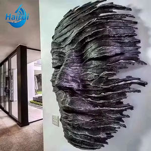 <span class=keywords><strong>Sculpture</strong></span> faciale abstraite en acier inoxydable, masque métallique, design moderne, pour parcs extérieurs, centres commerciaux, hôtels, personnalisation - Product Image 5