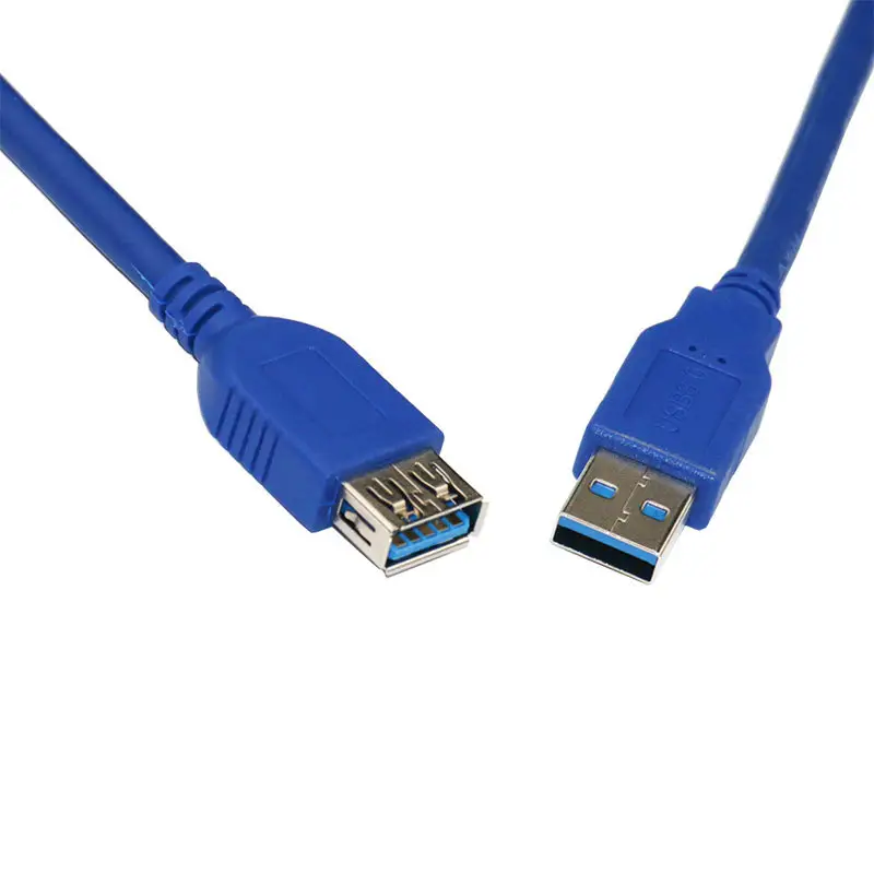 Cabo usb 3.0 de extensão e conector usb (fêmea 3.0 a para macho a) cabo de 1m