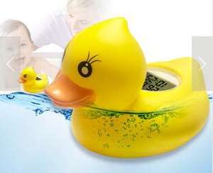 Thermomètre numérique pour bébé LDT-87, le bain pour bébé jouet flottant thermomètre de température de sécurité canard jaune classique - Product Image 2
