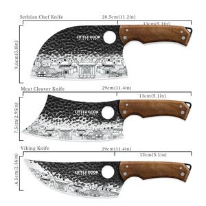 <span class=keywords><strong>Ensemble</strong></span> de couteaux de boucher en acier inoxydable de qualité supérieure, forgés à la main avec manche ergonomique en bois, <span class=keywords><strong>ensemble</strong></span> de couteaux de <span class=keywords><strong>cuisine</strong></span> - Product Image 2