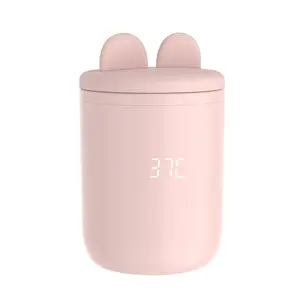 N1S Chauffe-lait rapide en 3 minutes pour la plupart des biberons avec contrôle de la température 3 adaptateurs Chauffe-biberon portable