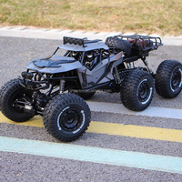 Camion RC tout-terrain 6x6 haute vitesse 2,4G 1/8 en alliage, 70 cm, grande taille, avec amortisseurs, pour escalade sur rochers