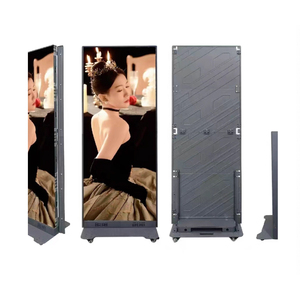 Nhà máy miễn phí đứng di chuyển có thể gập lại GoB trong nhà p2.5 p1.8 p1.5 kỹ thuật số <span class=keywords><strong>LED</strong></span> quảng cáo dẫn hiển thị áp phích Màn hình <span class=keywords><strong>LED</strong></span> biểu ngữ - Product Image 3