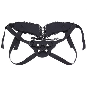 Ceinture réglable en nylon souple et similicuir vegan avec 2 anneaux en O de différentes tailles pour jeux vaginaux et anaux pour couples lesbiens et gays - Product Image 6