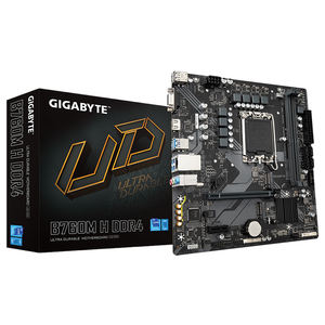 Placa base para juegos GIGABYTE B760M H DDR4 con enchufe DDR4 de doble canal LGA 1700 compatible con Intel Core <span class=keywords><strong>I5</strong></span> 12400 <span class=keywords><strong>12600K</strong></span> 13400 <span class=keywords><strong>13600K</strong></span> - Product Image 1