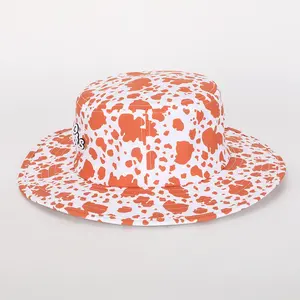 Wholesale High Quality Embroidery Logo Reversible Fisherman Gorras Mens Women Sun Cap Custom Polyester Woven Label Bucket Hat
