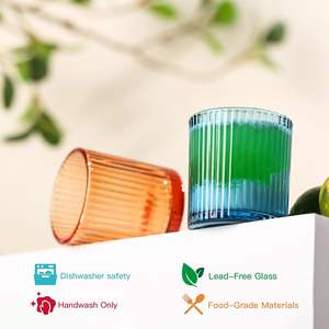 Juego de Vasos de Chupito Mini de Colores, 6 Unidades de 1.5 oz, Vasos de Vino Creativos de Estilo Vintage Acanalado de los 80 para Bares - Product Image 3