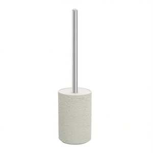 Soporte para Escobilla de Baño Blanco, Diámetro 9.4 cm, Altura 37.8 cm, Base de Concreto, Varilla de Acero Inoxidable - Product Image 3