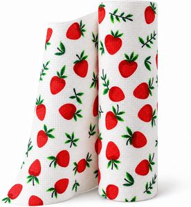 Rouleaux de chiffons microfibres jetables à séchage rapide personnalisés pour la cuisine, la vaisselle et la maison, 100% polyester, imprimés - Product Image 1