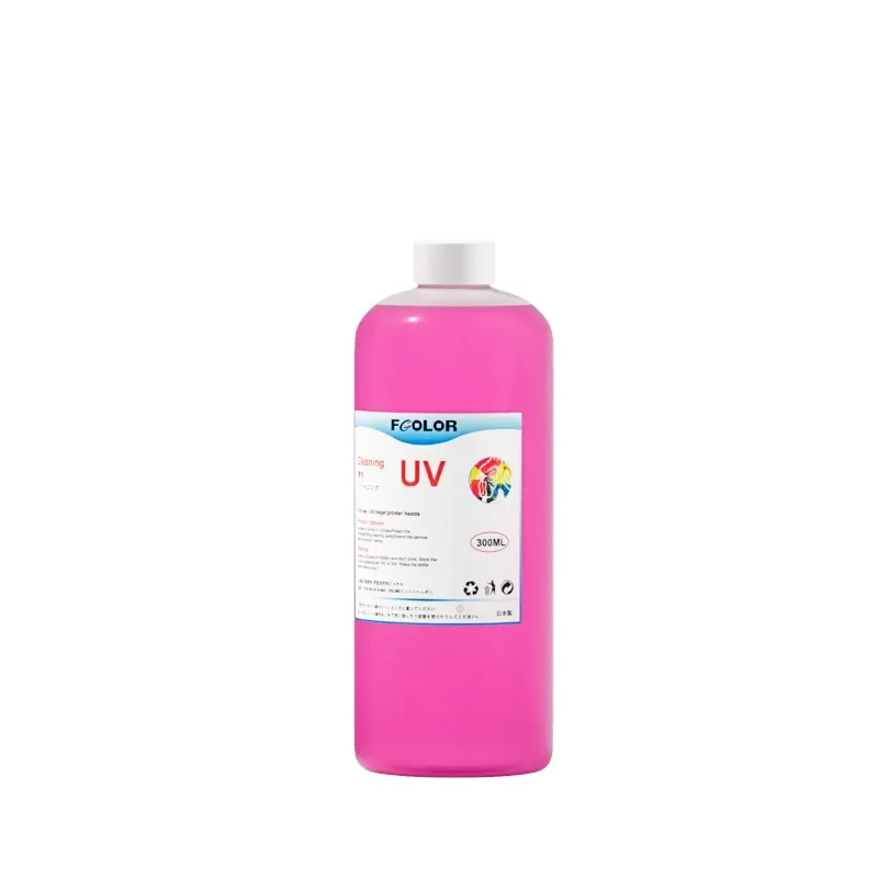 ZYJJ Imported from Japan raw materials effectively prevent blocked 300ml led uv ink flush cleaning solution liquid