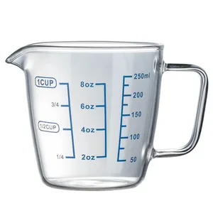 250ml Heat-resisting Glass Measuring Cup Milk Scale Microwave Measure Jug Wholesale