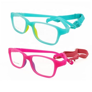 High Classic TR90 Gafas cuadradas graduadas para niños Templo flexible sin bisagra Almohadilla de silicona colorida para la nariz Marcos elásticos para anteojos - Product Image 1