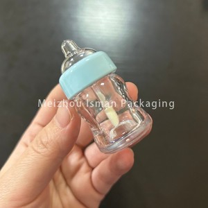 Envase de Brillo Labial con Forma de Biberón de Leche Vacío, Color Morado, Azul, Rosa, Amarillo, Verde, para Niños, 5 ml, Marca ISMAN - Product Image 6