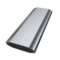 Boîtier en aluminium M2 SSD Boîtier pour disque dur Boîtier d'ordinateur noir couleur USB Boîtier pour disque dur mobile SATA 2.5 pouces Boîtier pour disque dur