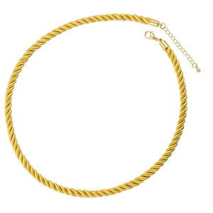 Nouveau gros 5mm torsadé <span class=keywords><strong>soie</strong></span> chaîne corde chaînes à la main tressé coloré <span class=keywords><strong>cordon</strong></span> collier or serrure <span class=keywords><strong>fermoir</strong></span> bijoux à la mode - Product Image 5