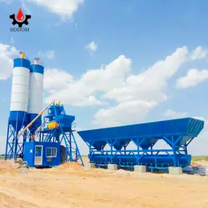 Fabrika üretici hzs 25 ila 240 m3/h küçük taşınabilir hazır beton harmanlama santrali
