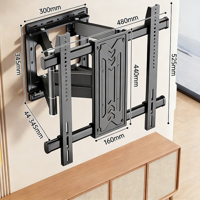 50kg Load Capacity Adjustable Full Motion TV Wall Mount Bracket for 32-65 Inch TVs