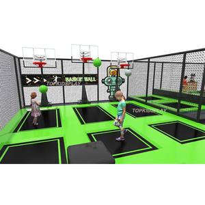 Parc <span class=keywords><strong>de</strong></span> saut <span class=keywords><strong>de</strong></span> <span class=keywords><strong>trampoline</strong></span> intérieur avec mur <span class=keywords><strong>de</strong></span> basket-ball et d'escalade Centre <span class=keywords><strong>de</strong></span> divertissement familial - Product Image 2