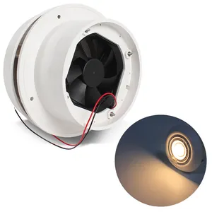 HEYRV 12VDC a prova di polvere inserto a prova di vento forte ventilatore di scarico a fungo con ventilatore a LED Caravan RV ventilatore a soffitto