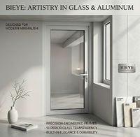 Portes de balcon de qualité supérieure, design de porte double, porte à battants en aluminium