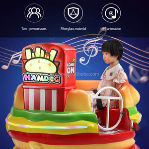 2-persoons indoor muntautomaat met draaiende glazen bekers, attractie voor kinderen, draaiende bekers met verlichting - Product Image 3