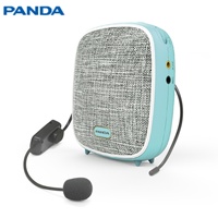Amplificateur vocal numérique portable Panda haute puissance, 1 canal, mini haut-parleur, microphone, écran LED, Micro SD, USB, pour enseignants et guides touristiques