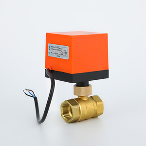 Vanne solénoïde électrique en laiton HVAC à deux voies, vanne à bille filetée à trois fils et à double commande pour l'eau, le gaz, l'huile, les médias, personnalisable OEM - Product Image 1